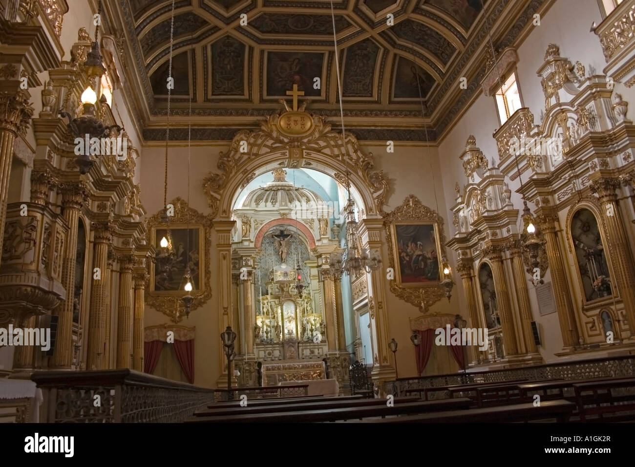 Église du Tiers Ordre Ordem Terceira de São Francisco Salvador da Bahia Brésil Banque D'Images