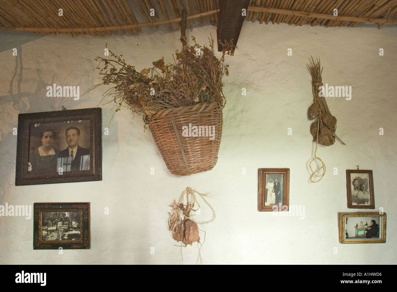 Mijas Costa del Sol Espagne Loisirs du 20ème siècle maison de village en Musée Municipal Banque D'Images