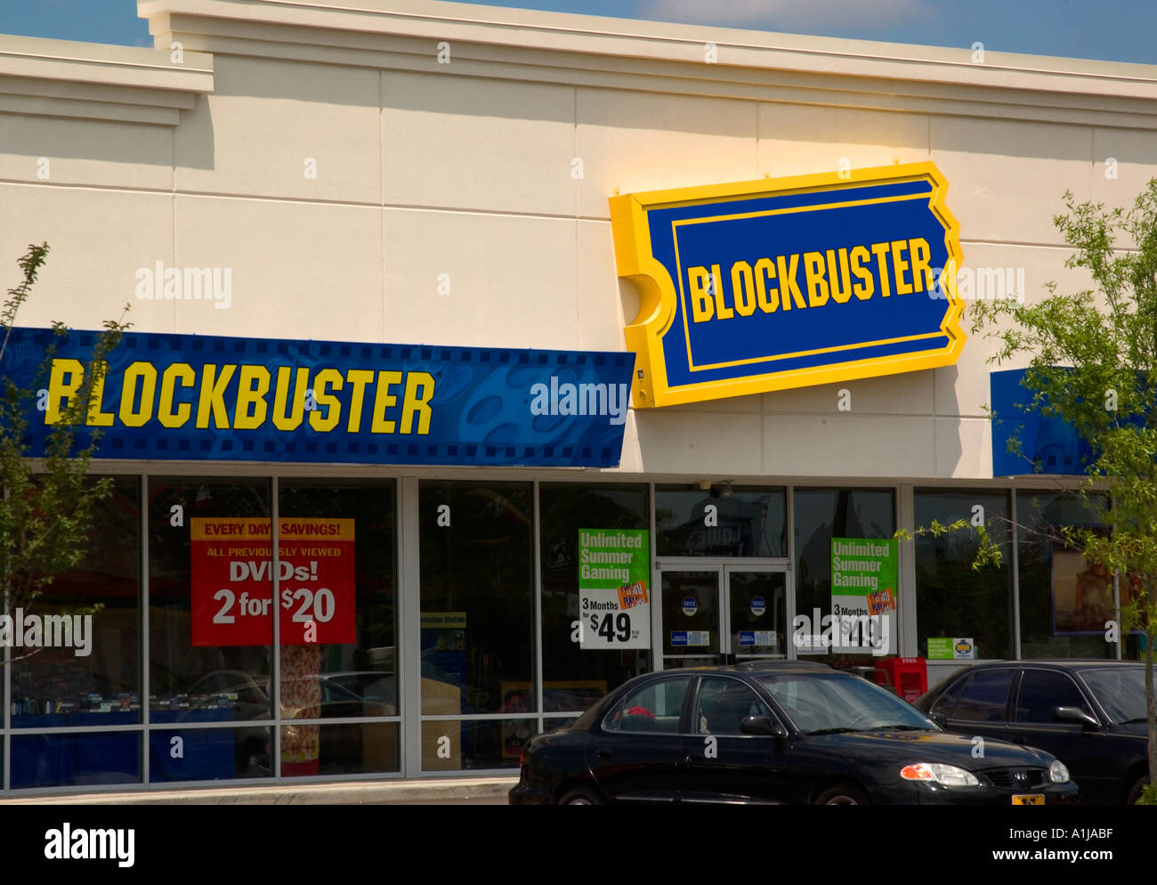 Blockbuster Video Film Store USA Banque D'Images