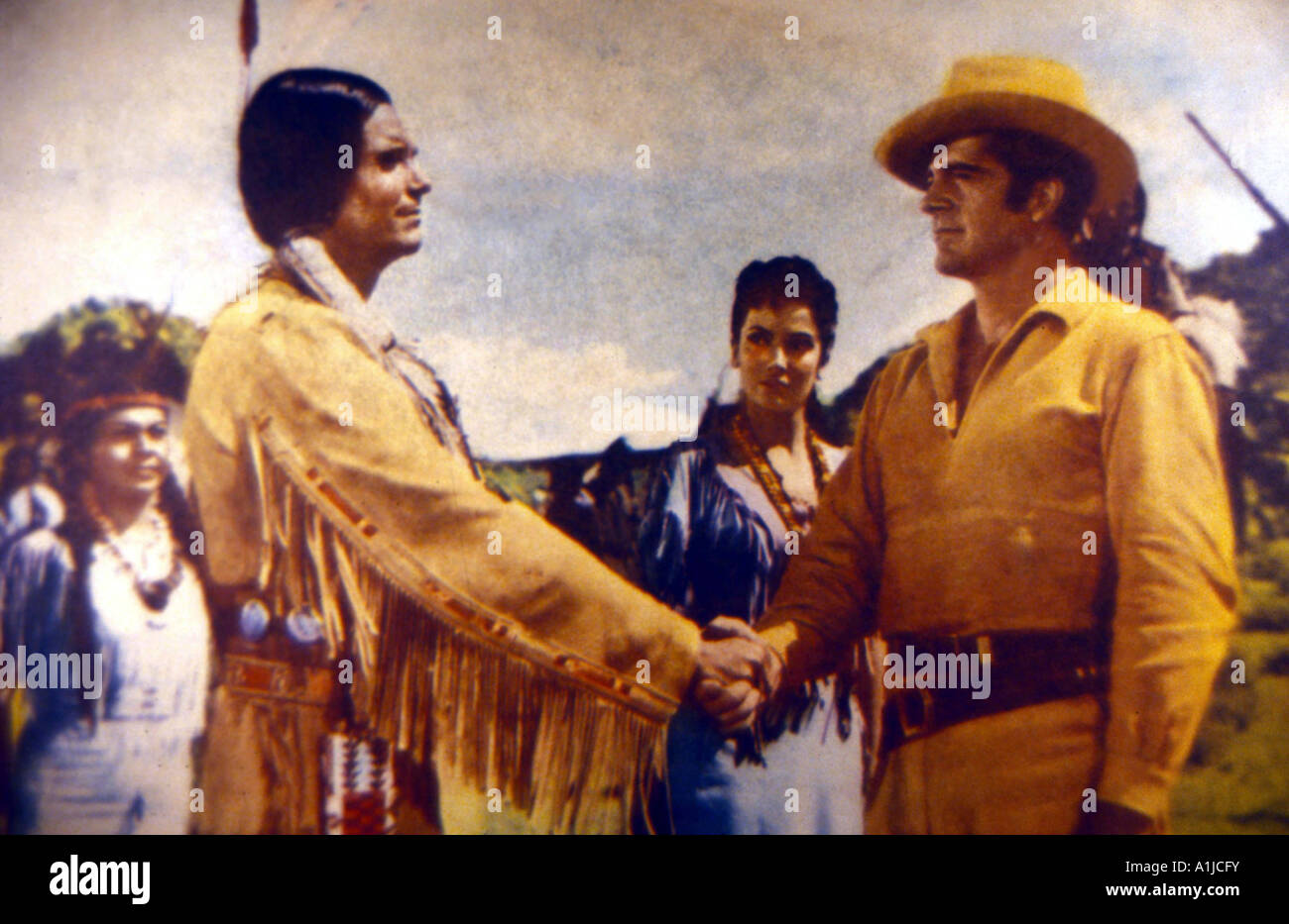 Comanche Année 1956 réalisateur George Sherman Dana Andrews Linda Cristal Ken Smith Banque D'Images