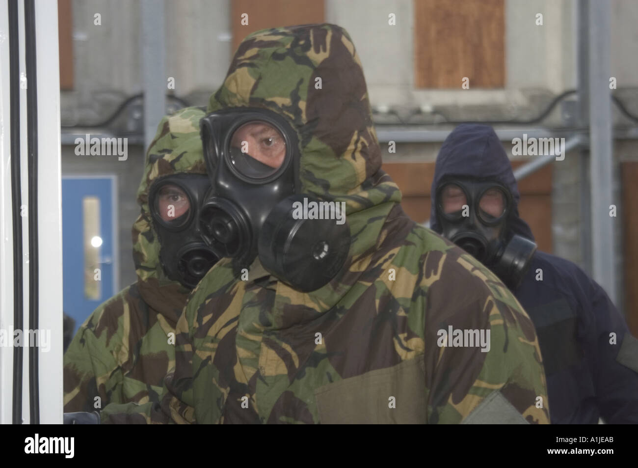 3380 Réaction Nucléaire Biologique Chimique agent de police a publié le contenu de la formation Banque D'Images