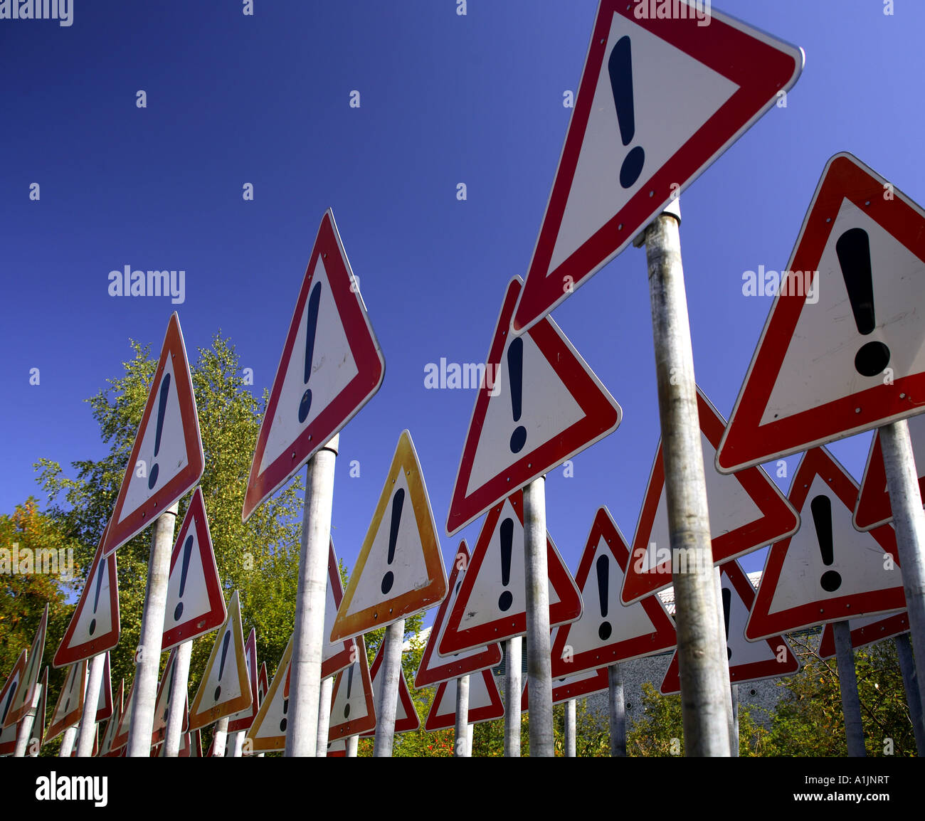 Attention !Vorsicht Banque D'Images