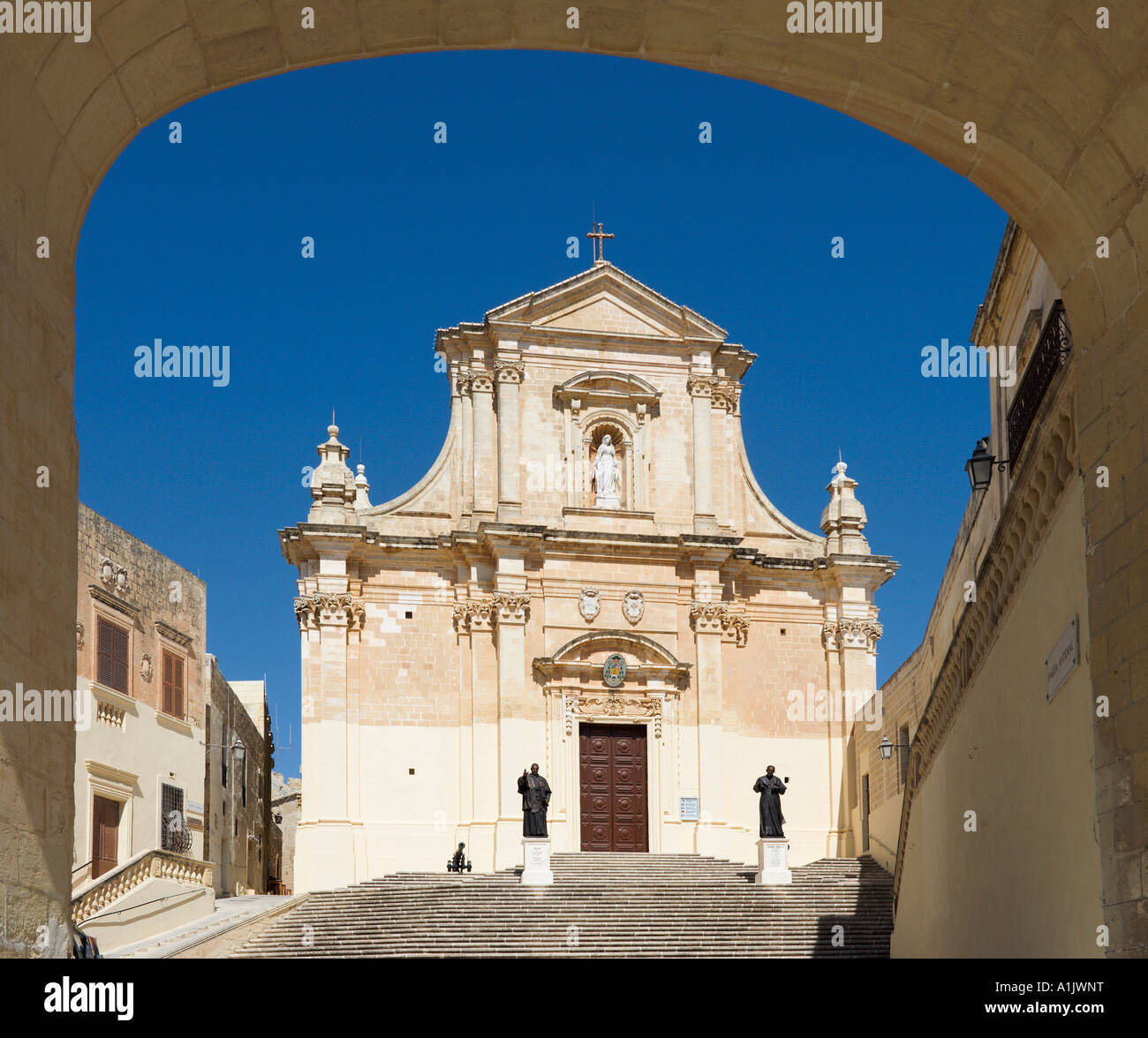 Cathédrale de la Citadelle, Victoria (ou Rabat), Gozo, Malte Banque D'Images