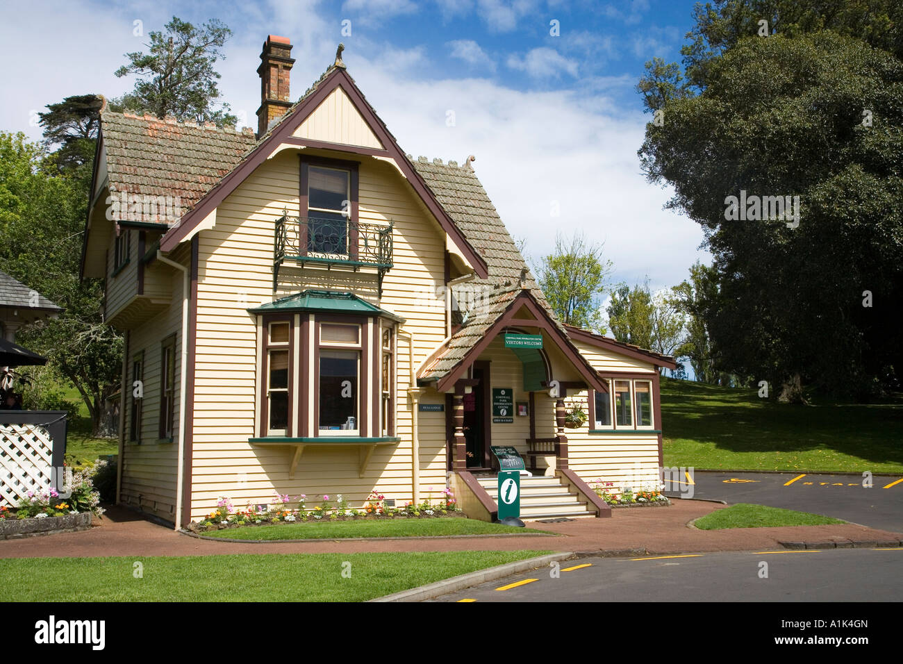 Huia Lodge Cornwall Park Auckland New Zealand North Island Banque D'Images