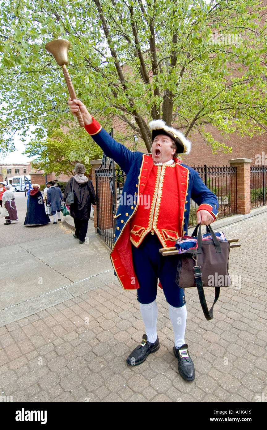 Holland Michigan Tulip Festival et Concours manifestations Crieur Banque D'Images