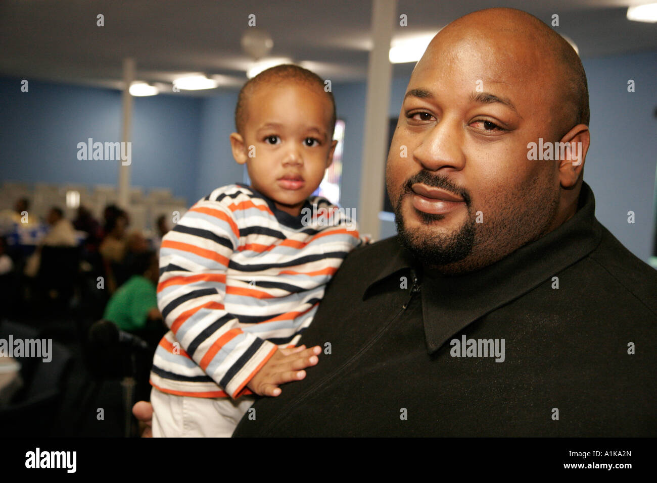 Miami Gardens Florida, grands-parents élever petits-enfants petit déjeuner d'appréciation, Société de développement communautaire, familles parents parents parents enfant Banque D'Images