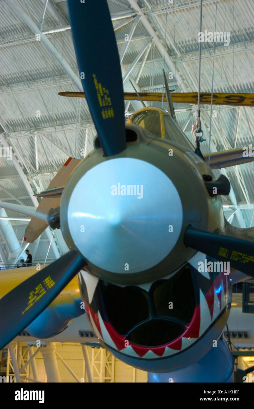 P 51 Mustang II Guerre mondiale avion de chasse Banque D'Images