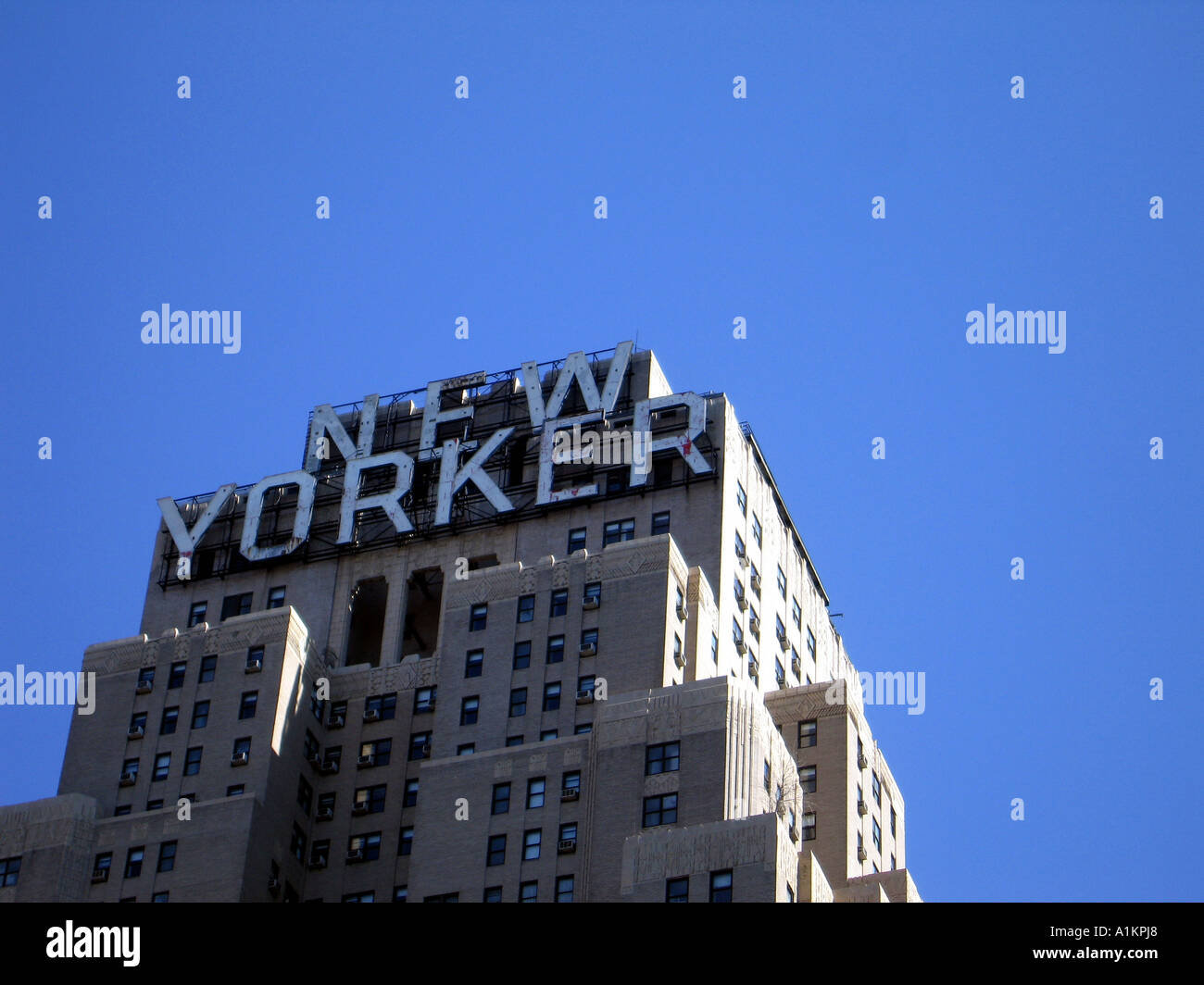 Le New Yorker building à NEW YORK Banque D'Images
