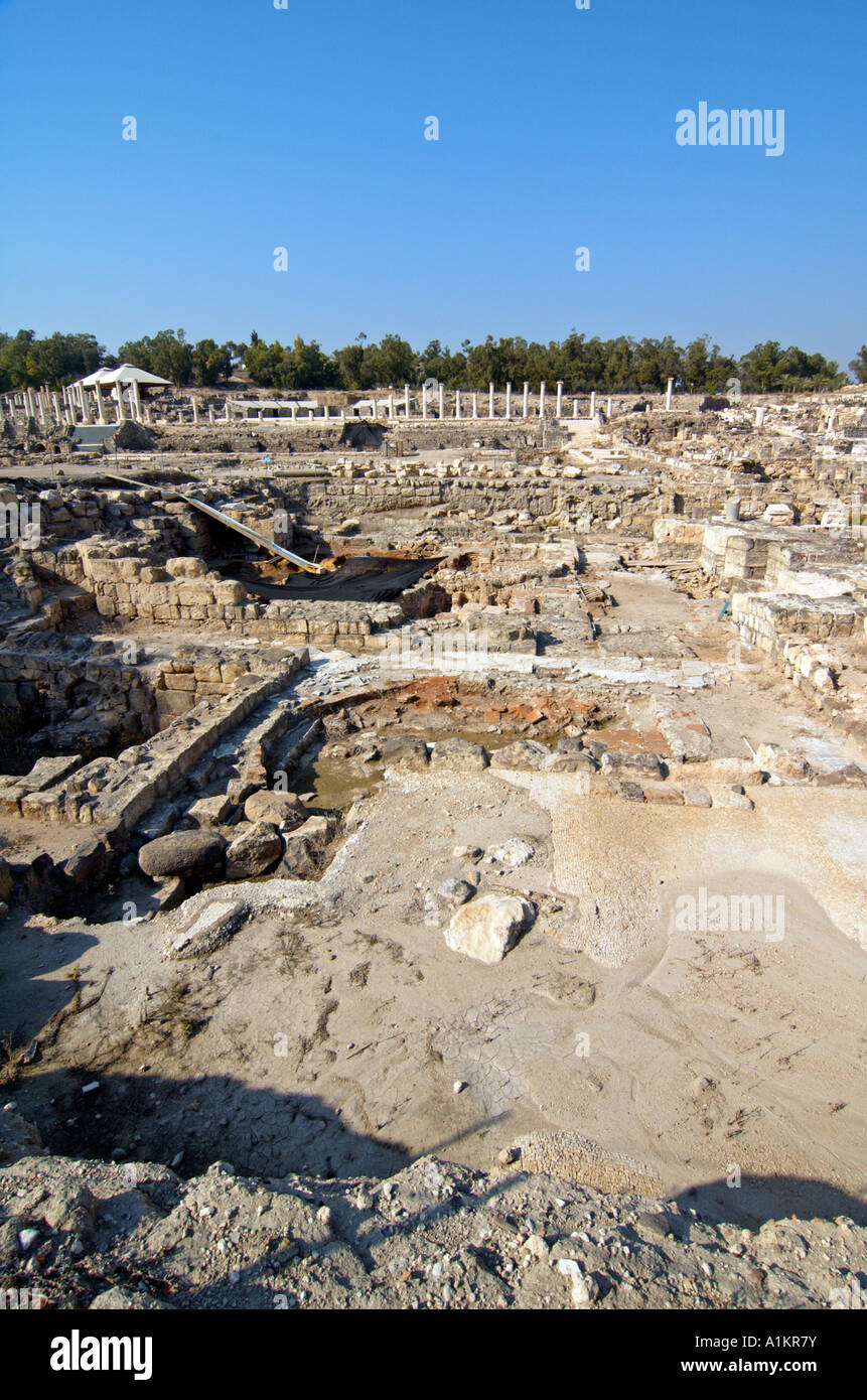 Israël Bet Shean le bain public de l'Est Banque D'Images