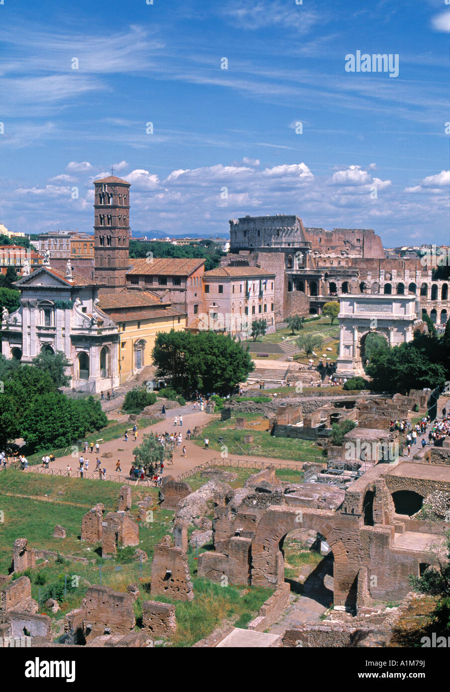 Forum romain, Rome, Latium, Italie Banque D'Images