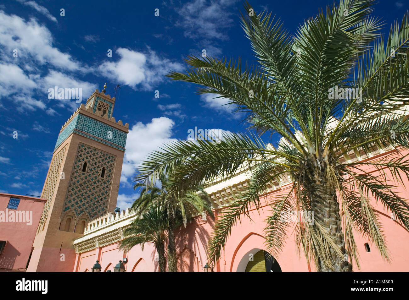 Mosquée de la Kasbah, Marrakash, Maroc Banque D'Images