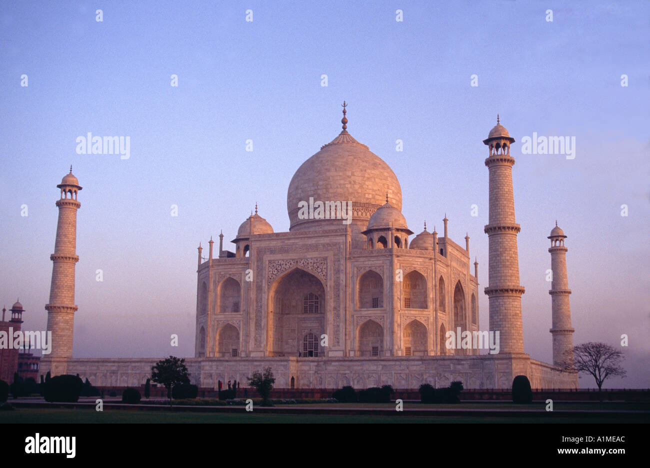 Inde Agra Taj Mahal Lever du Soleil Banque D'Images