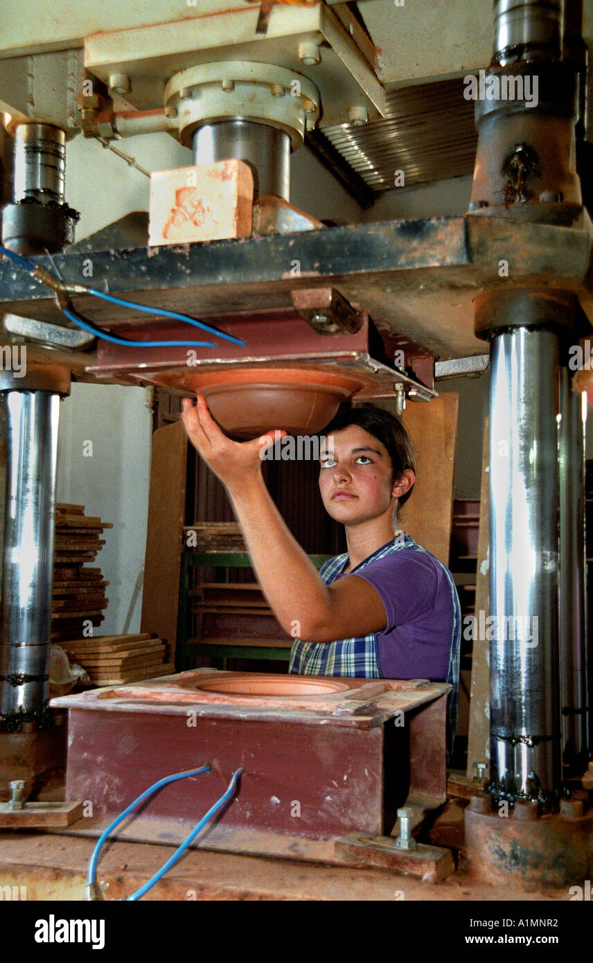 Vaisselle en faïence Portugal ceramiek atelier du potier poterie Banque D'Images