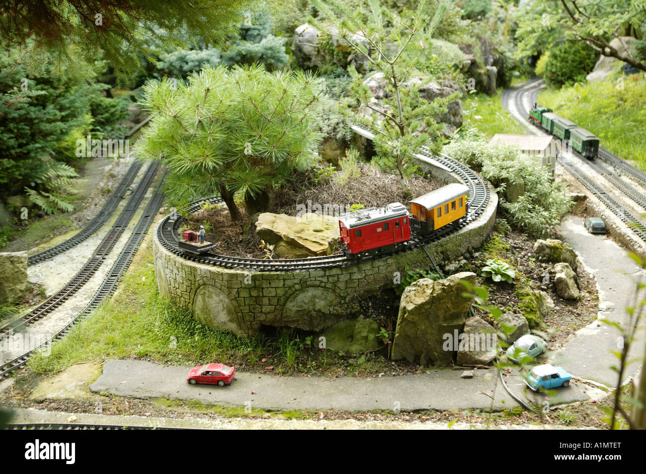 Rail, chemin de fer, petit train, France, maquette, modèle, railroad, train,  modelismo Photo Stock - Alamy