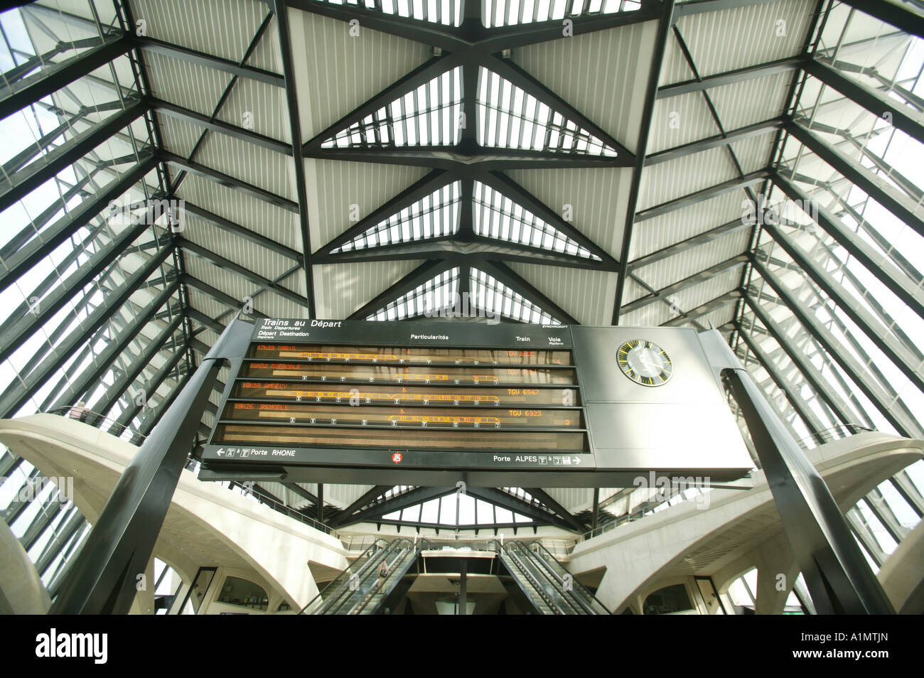 Gare de St-Étienne en France Banque D'Images