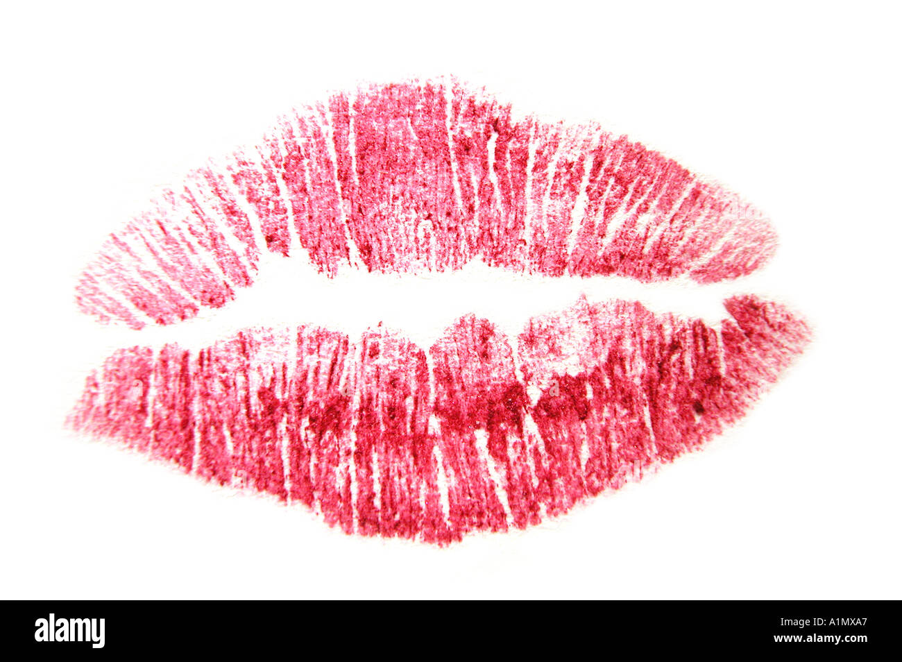 Rouge à lèvres kiss illustration Banque D'Images