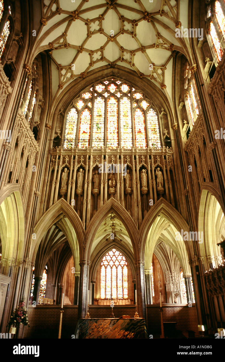 La cathédrale de Wells, Somerset, Angleterre Banque D'Images