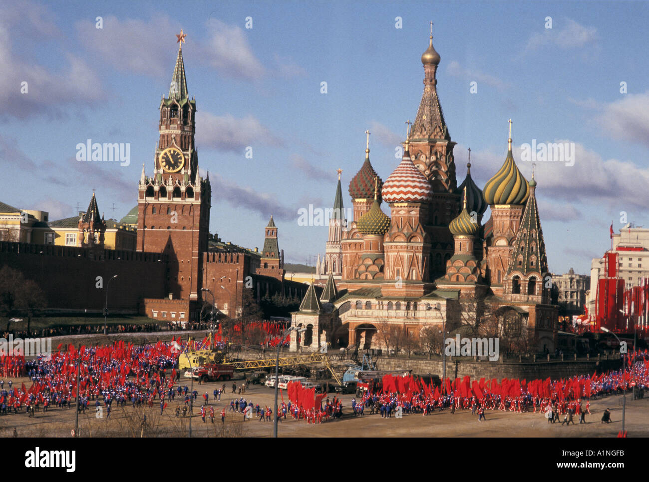 ST BASILICS MOSCOU RUSSIE PLACE ROUGE URSS Banque D'Images