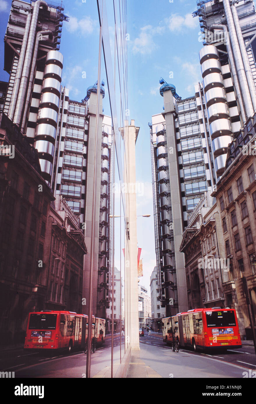 Bâtiment de la Lloyds de Londres GB Banque D'Images