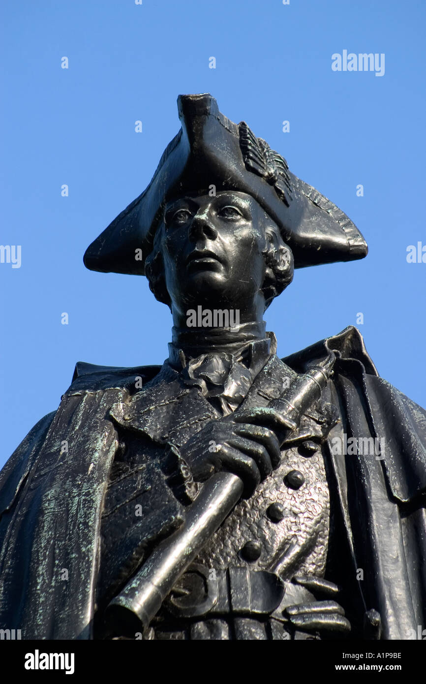 Statue du major général James Wolfe Greenwich London England UK Banque D'Images