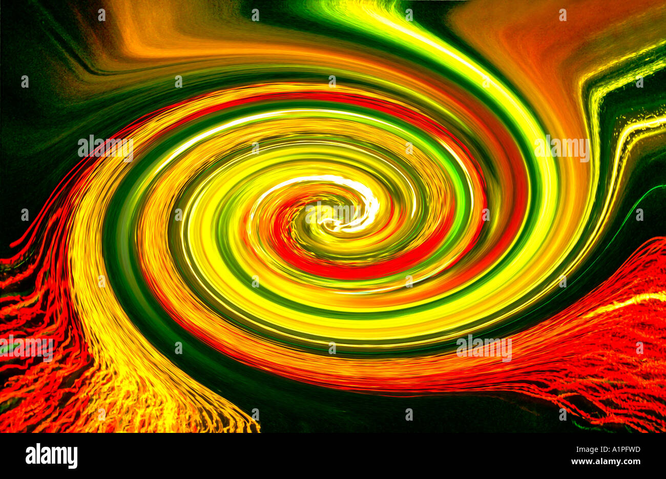 La création numérique par Cro Magnon Banque D'Images