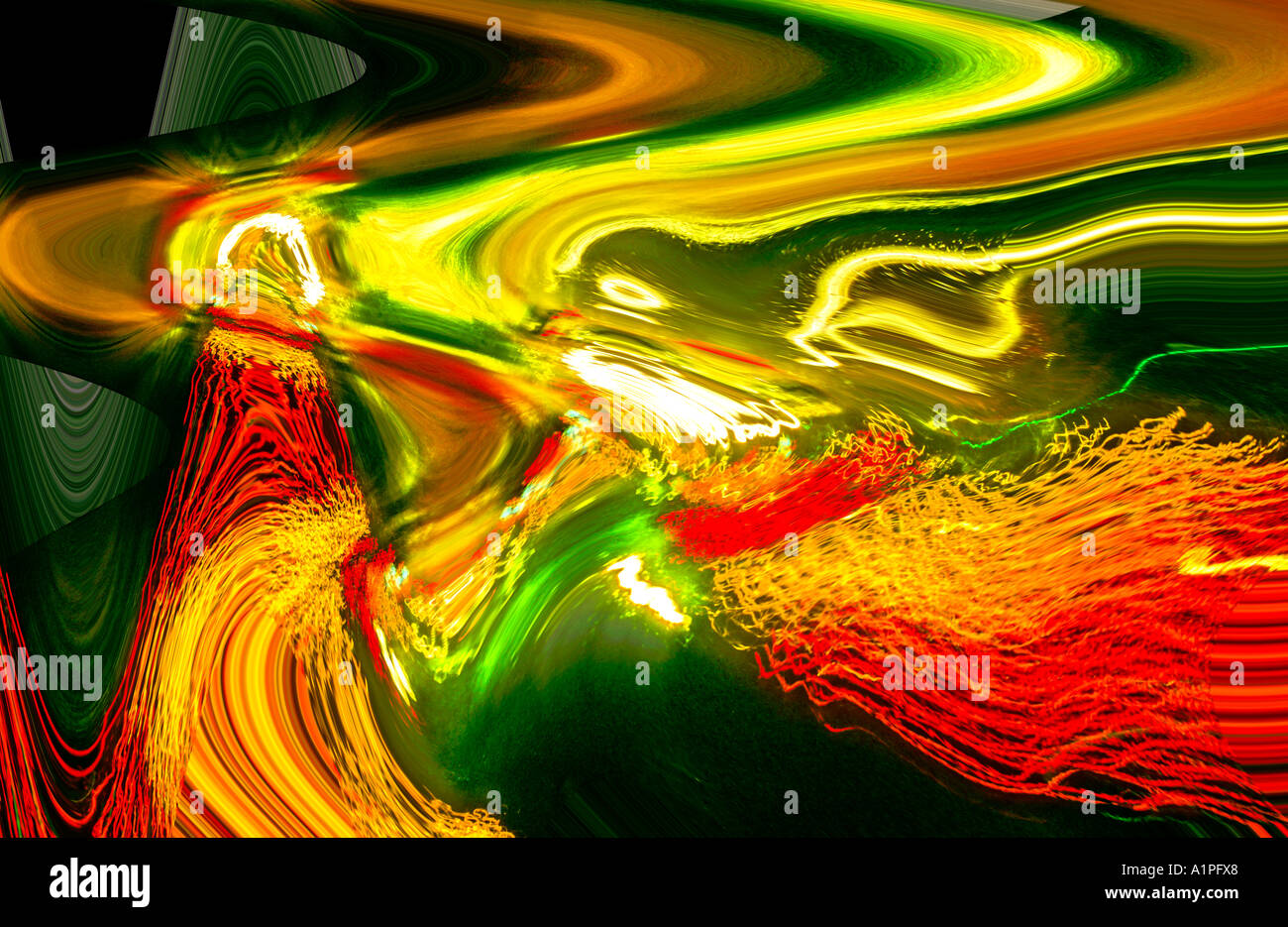 La création numérique par Cro Magnon Banque D'Images