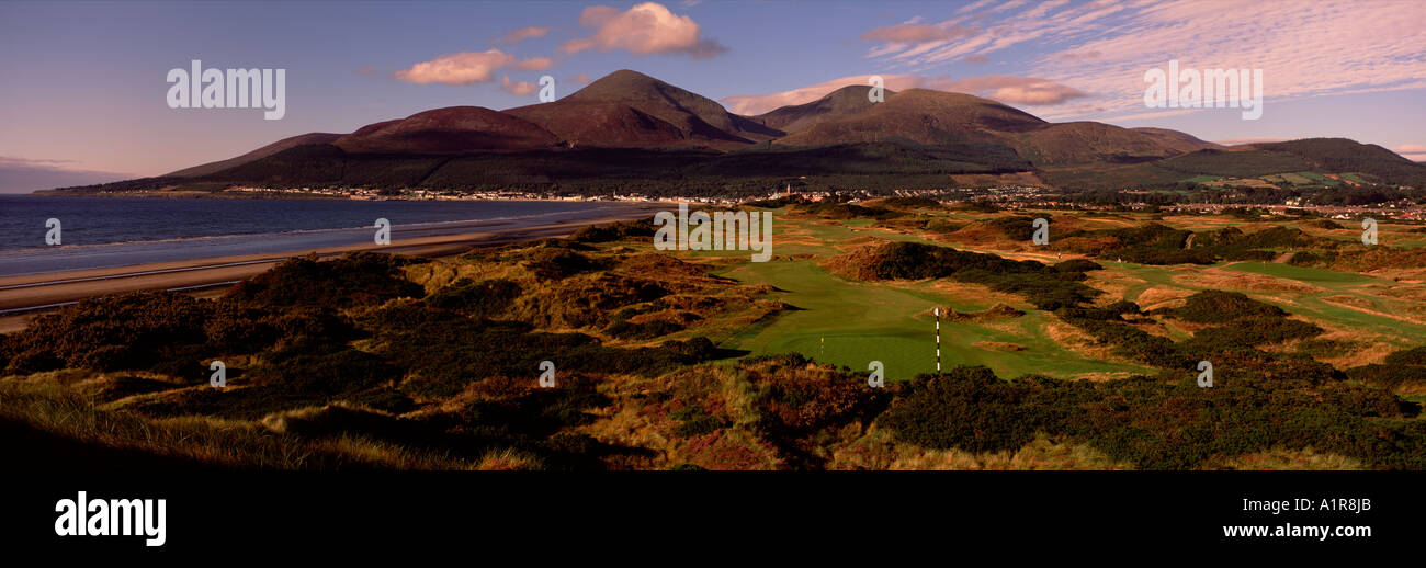 Le terrain de golf Royal Fr, Ain et Franche-comté, l'Irlande du Nord Banque D'Images