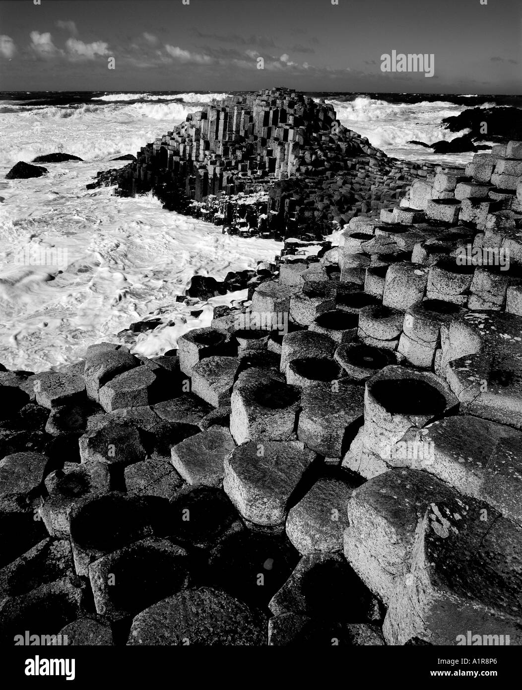 Le comté d'Antrim, la Chaussée des géants, en Irlande du Nord Banque D'Images