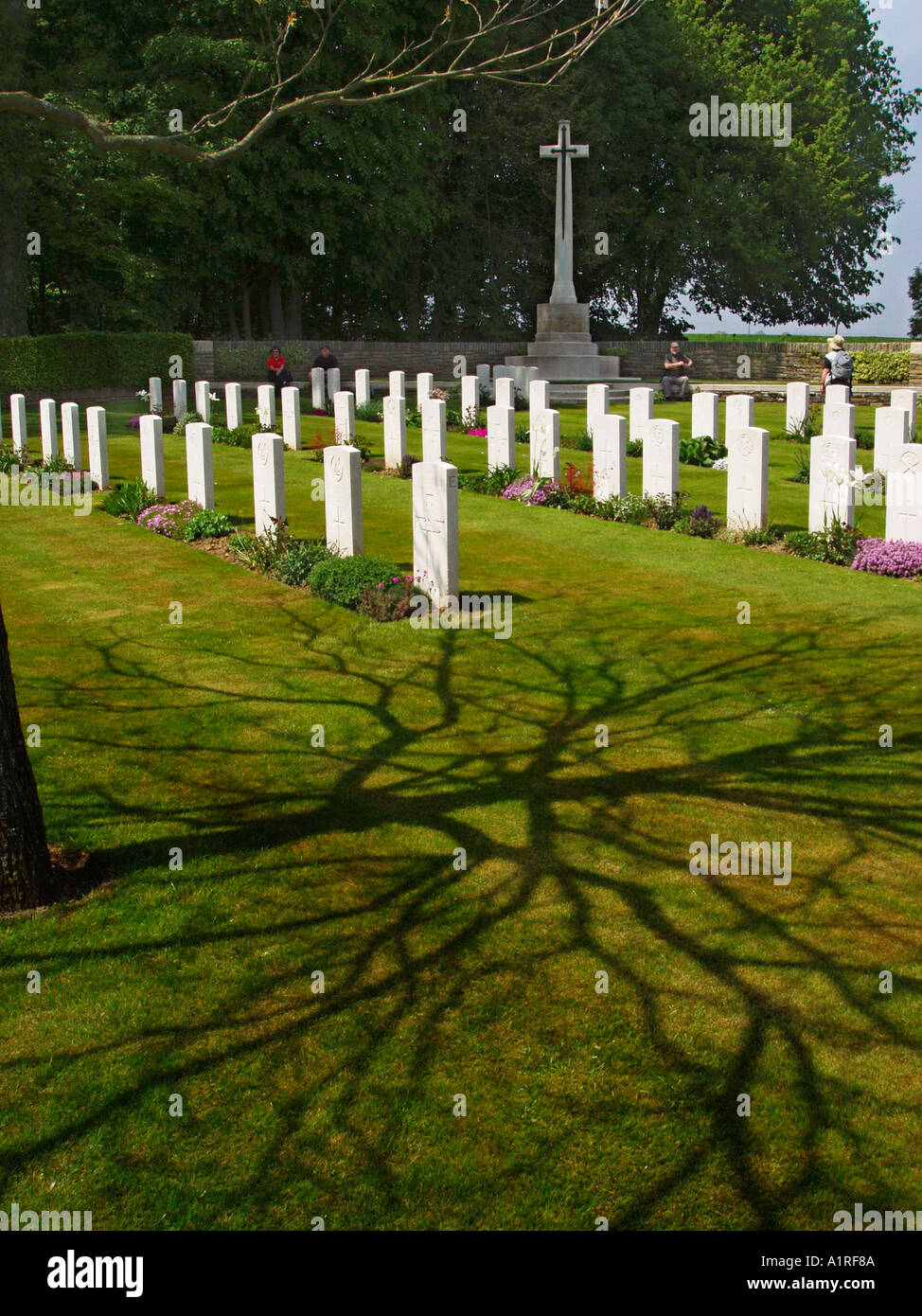 Bazentin le petit cimetière militaire CWGC Somme Picardie France Banque D'Images