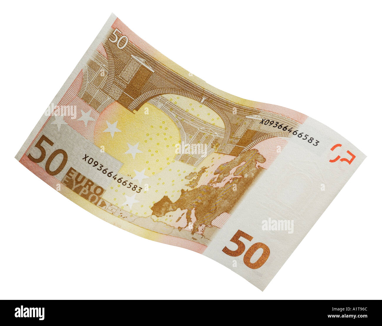 Billet euro 50 Banque D'Images