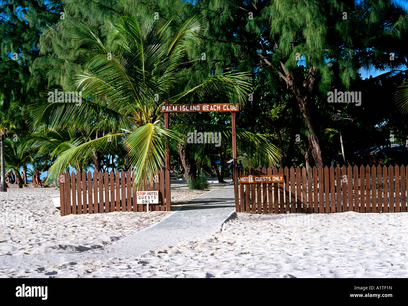 Les clients de l'hôtel seul signe île de Grenade archipel des Petites Antilles caraïbes editorial Utilisez uniquement Banque D'Images