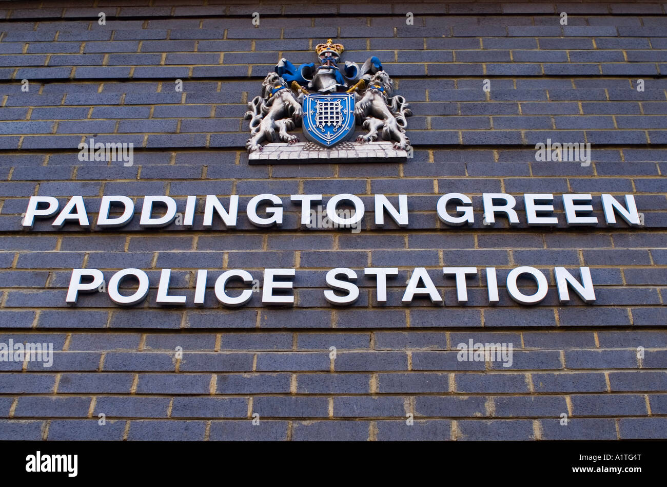 La station de police de Paddington Green sign in London UK Banque D'Images