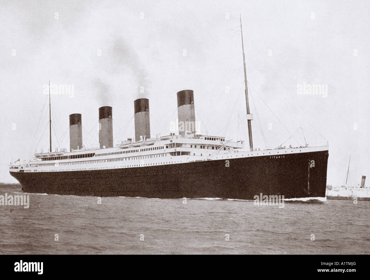Les 46 328 tonnes RMS Titanic de la White Star Line Banque D'Images