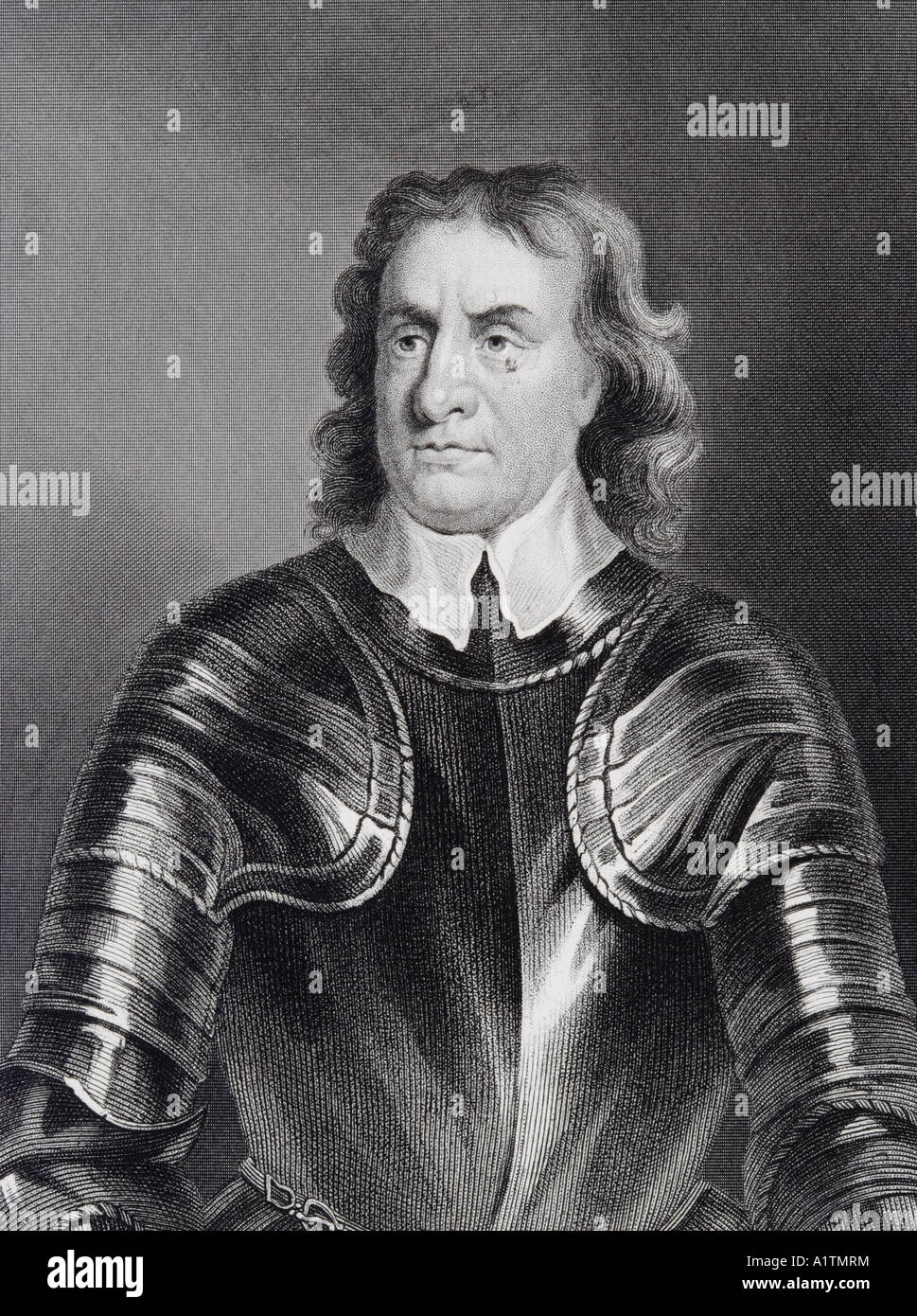 Oliver Cromwell, 1599-1658. Leader militaire et politicien anglais. Chef de l'État, 1653 - 1659. Banque D'Images