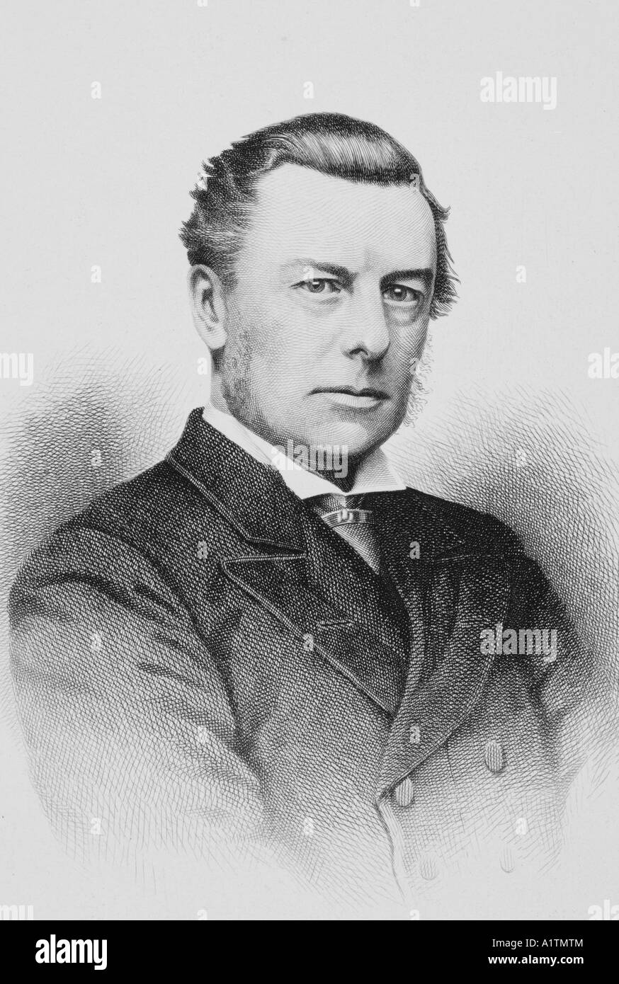 Joseph Chamberlain, 1836 - 1914. Père De Neville Chamberlain. Membre du Parlement Banque D'Images