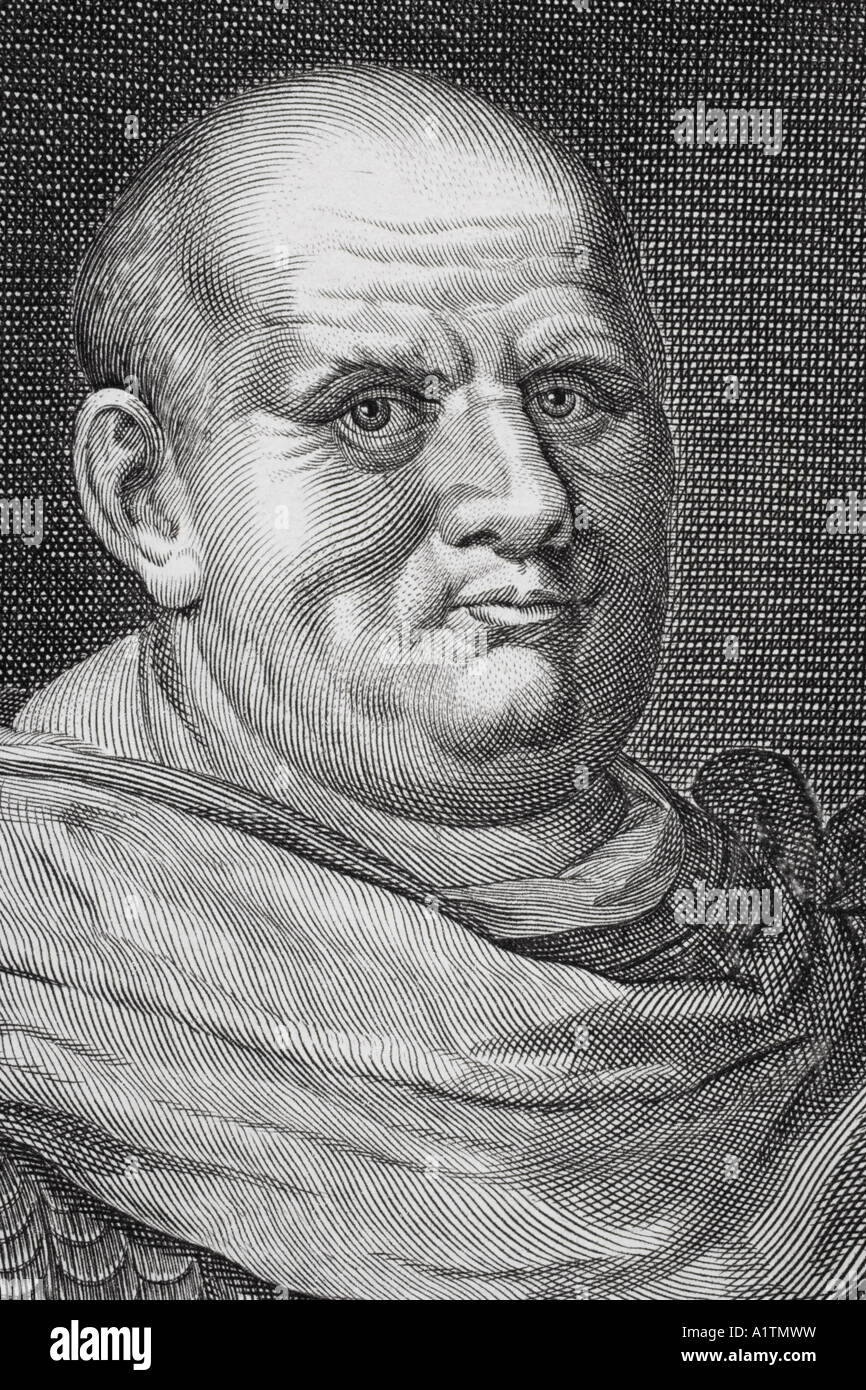 Imperator César Vespasianus Augustus ou Tite Flavius Vespasianus ou Vespasien, 9 AD - 79 AD. Empereur de Rome. Banque D'Images