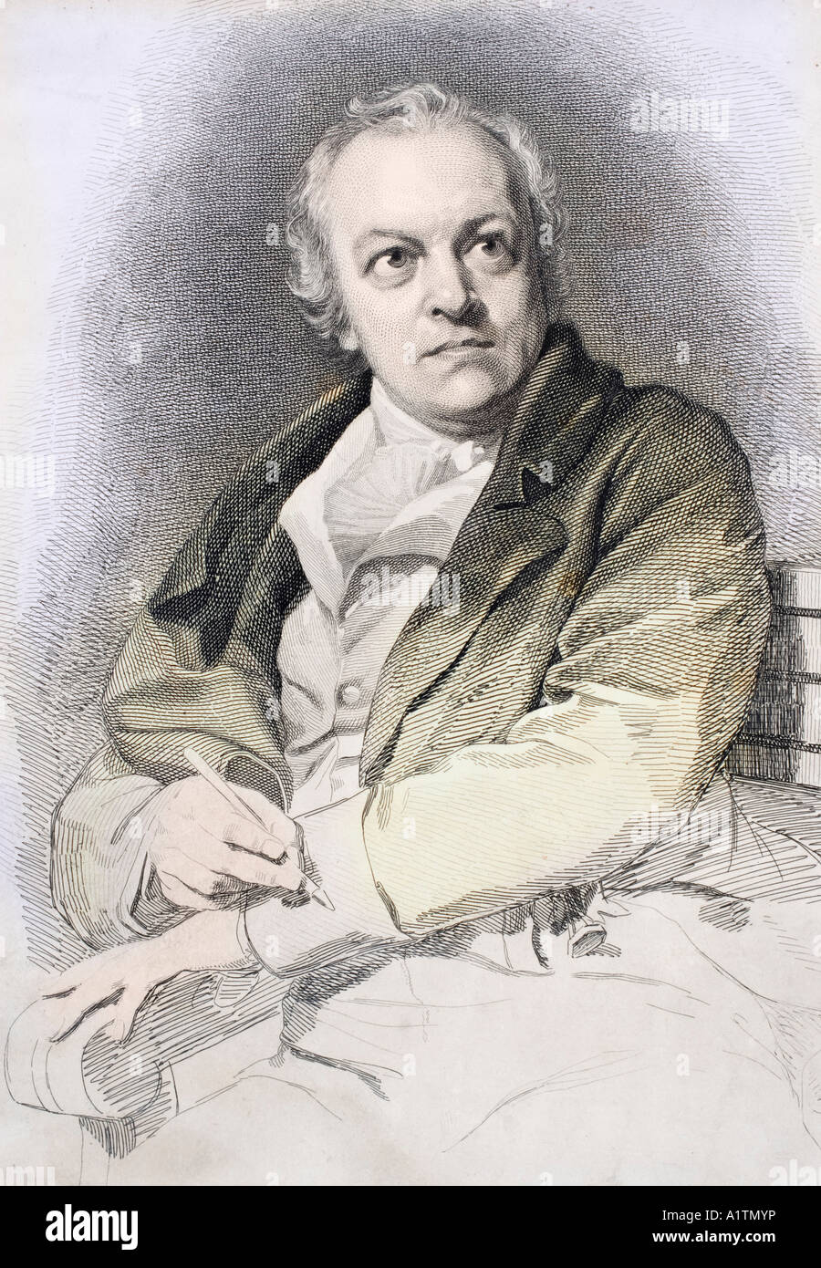 William Blake, 1757 - 1857. Poète anglais, peintre et graveur. Banque D'Images