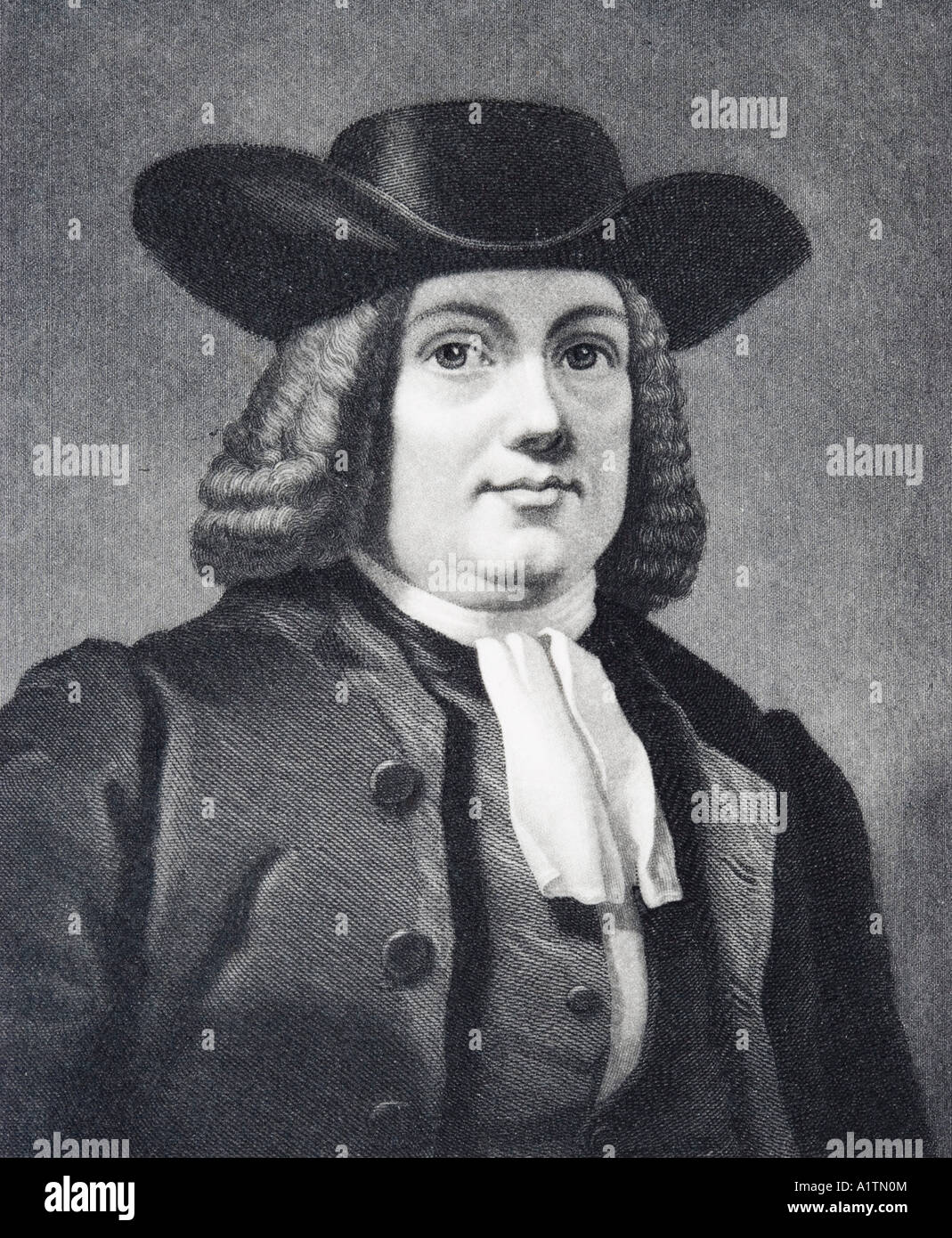 William Penn, 1644 - 1718. Chef Quaker anglais, fondateur de la colonie nord-américaine anglaise de la province de Pennsylvanie Banque D'Images