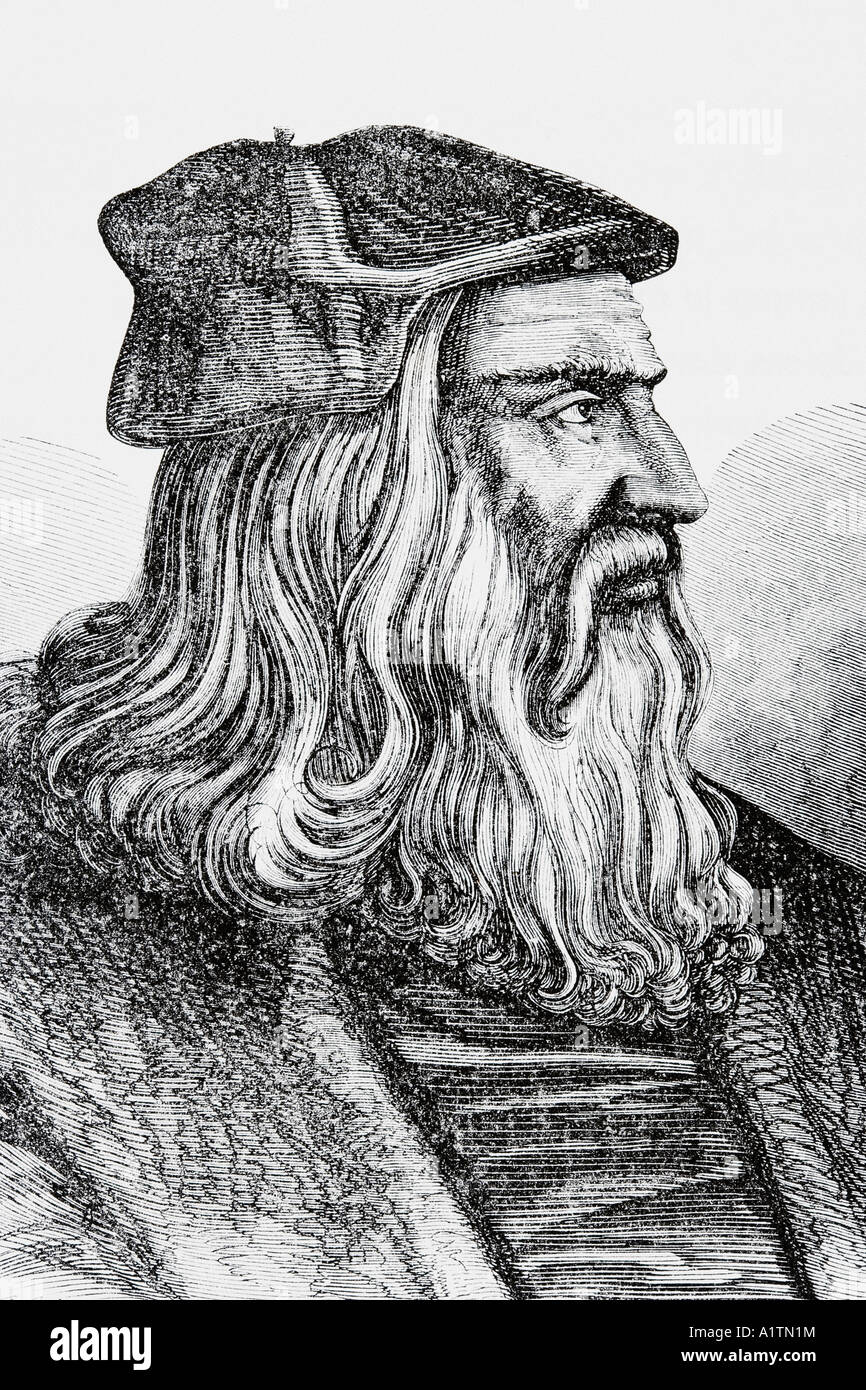 Leonardo di ser Piero da Vinci, dit Léonard de Vinci, 1452 - 1519. L'artiste florentin Banque D'Images