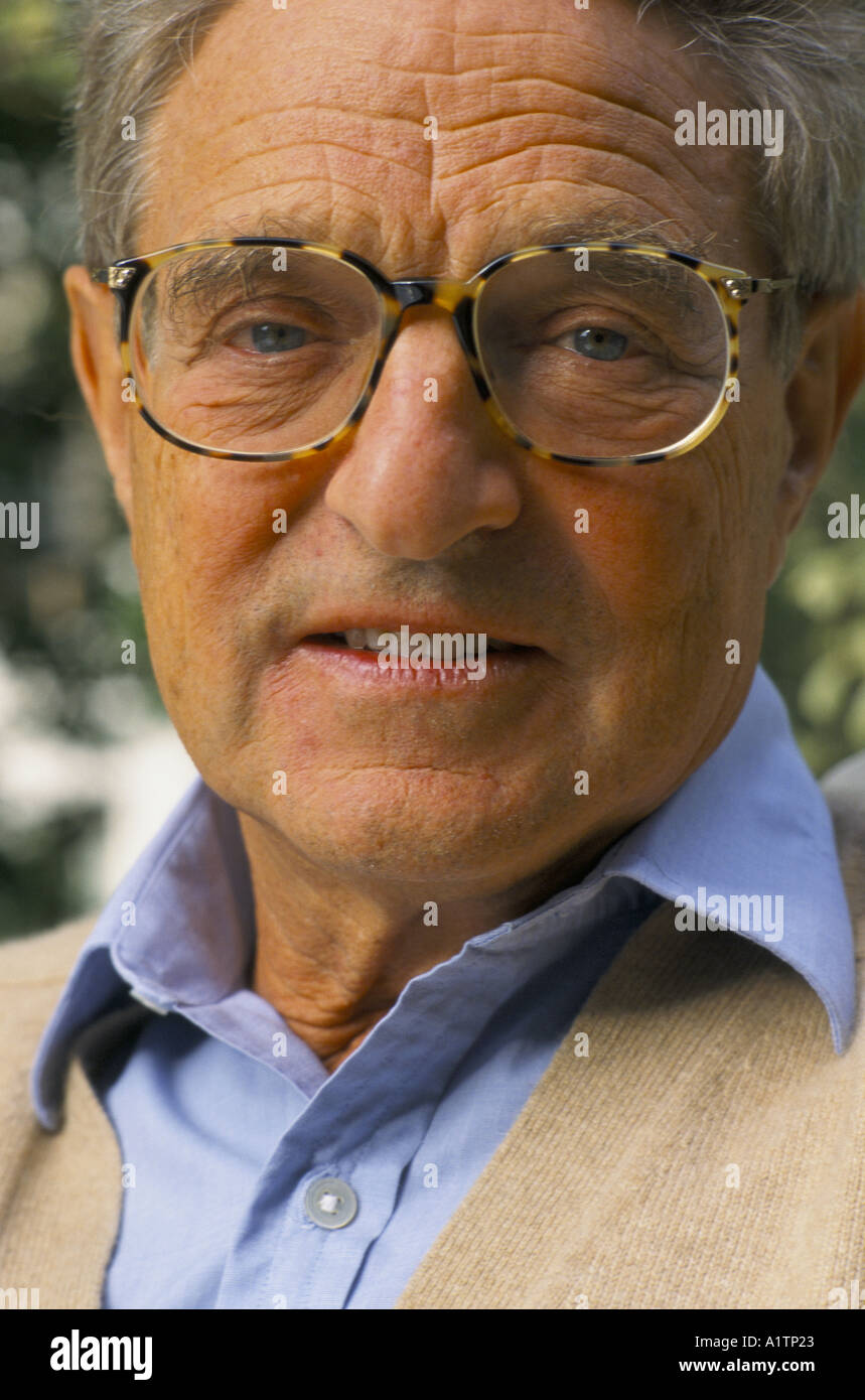 Le financier George Soros À SON DOMICILE SEPT 1995 Banque D'Images