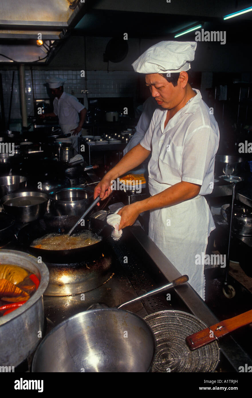 Chef de cuisine, cuisine, cuisine chinoise, de la nourriture et des boissons, nourriture chinoise, restaurant chinois, restaurant à base impériale, à Singapour, en Asie Banque D'Images