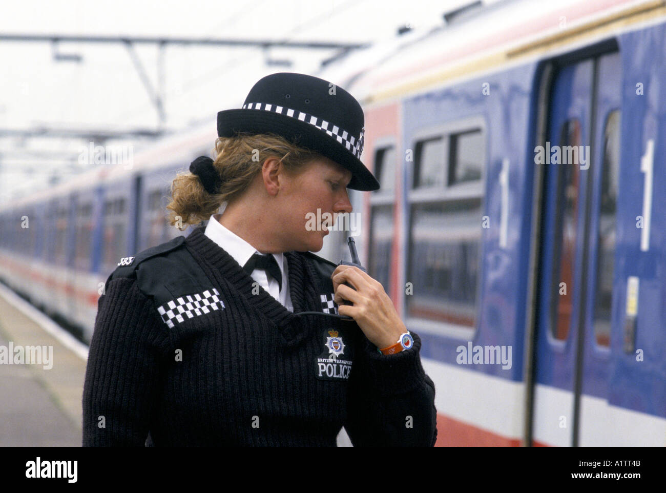 La POLICE DES TRANSPORTS BRITANNIQUE SOUTHEND Banque D'Images