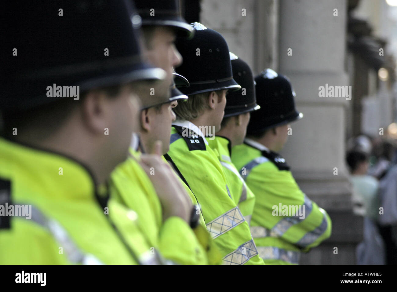 Les officiers de la police britannique à Londres Angleterre Royaume-uni Banque D'Images