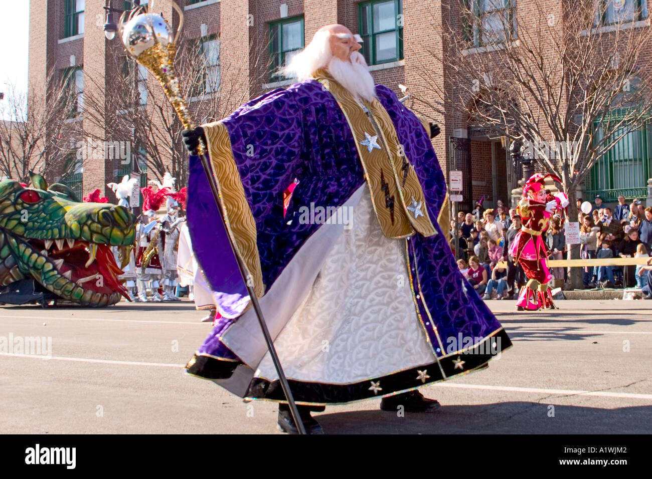 La célèbre Mummer's Parade à Philadelphie le jour de l'an 2005. Banque D'Images