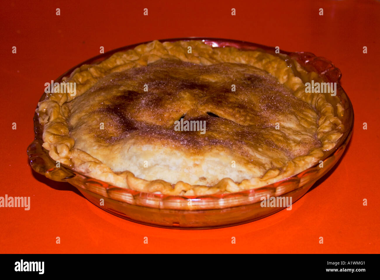 Un Américain apple pie comme maman utilisée pour faire cuire. Banque D'Images