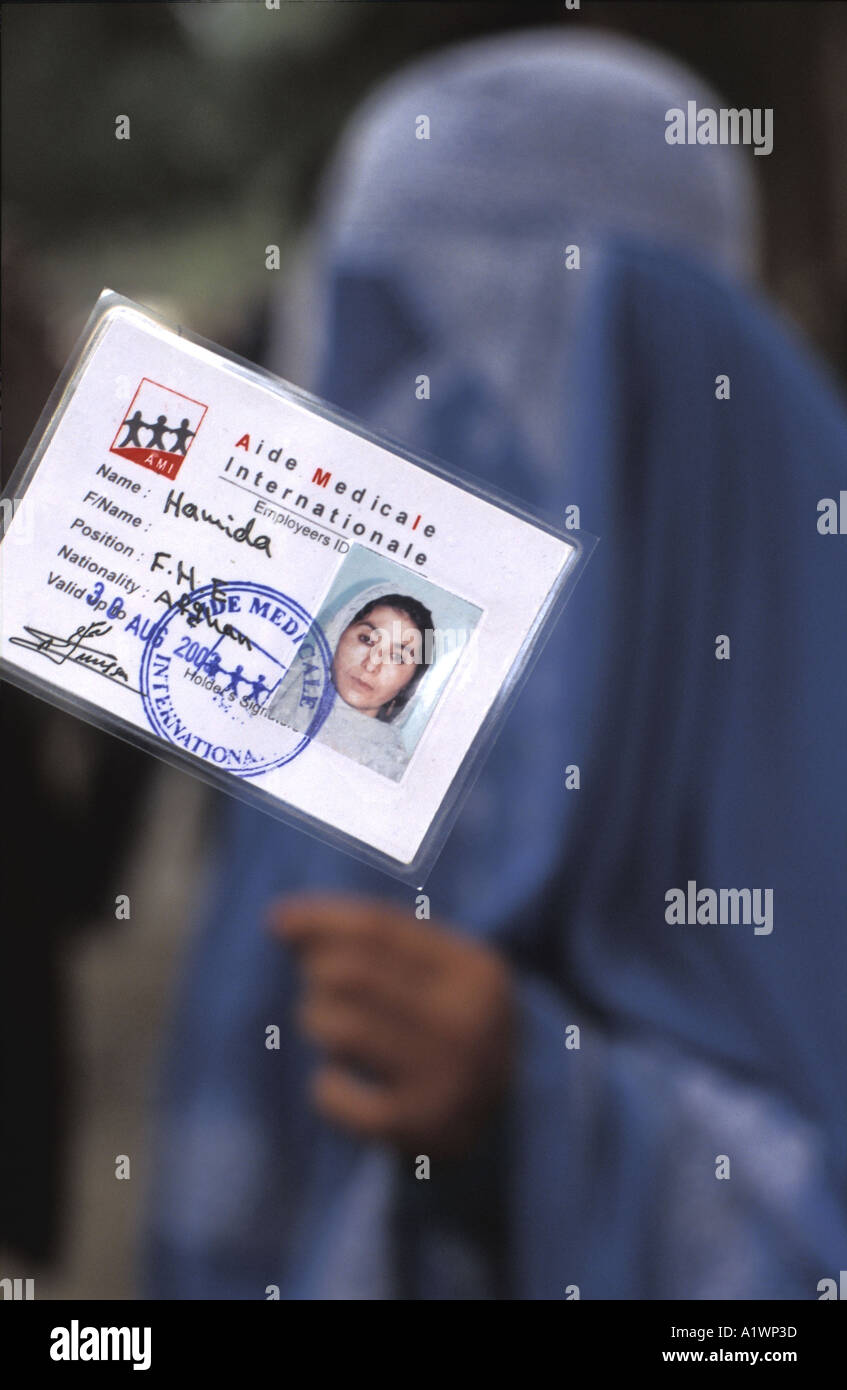 Délégué à Loya Jirga, Mazar i Sharif Afghanistan Banque D'Images