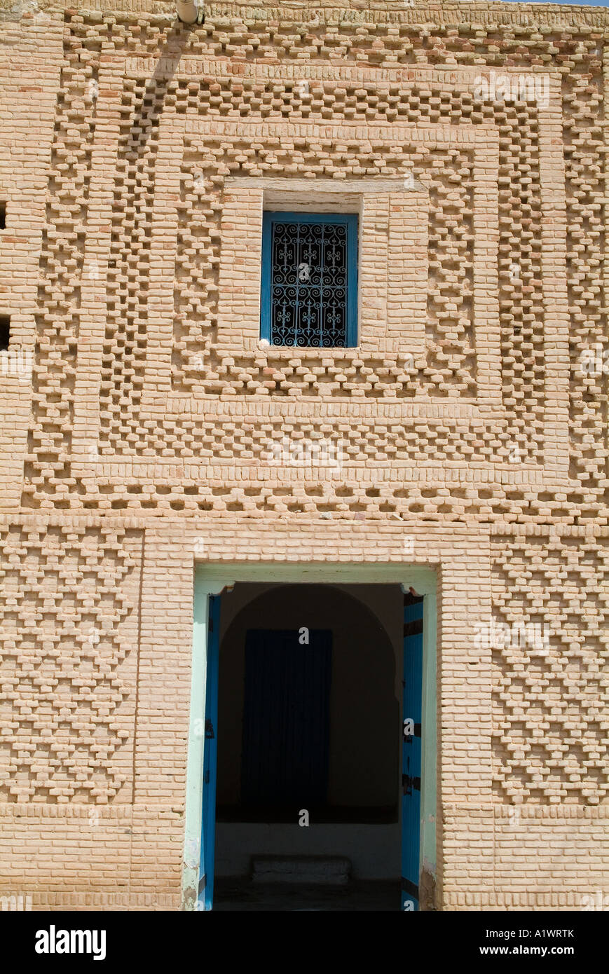 Détail, la médina (vieille ville), Tozeur Banque D'Images