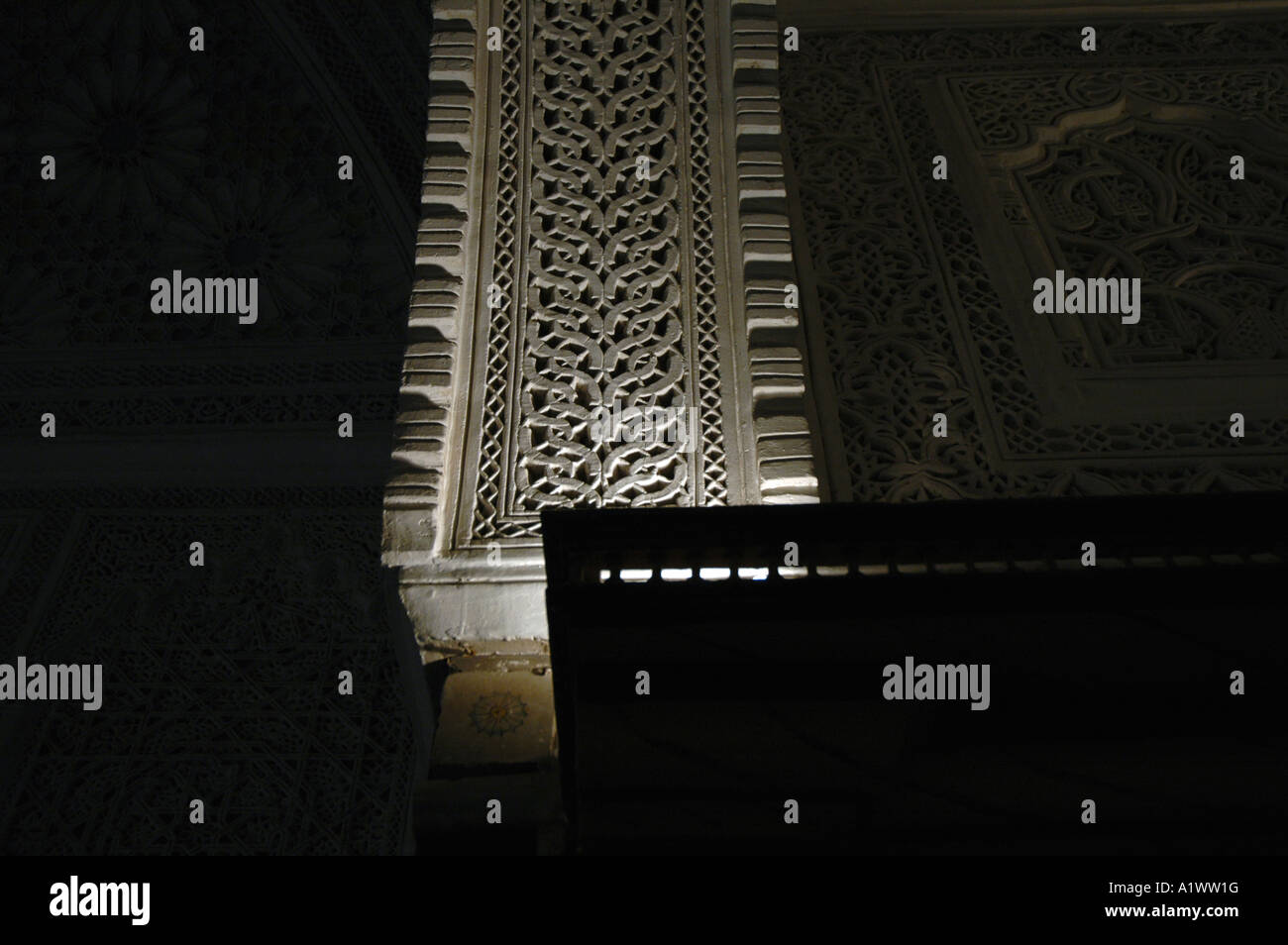 Plâtre sculpté dans le musée du Bardo à Tunis, capitale de la Tunisie Banque D'Images