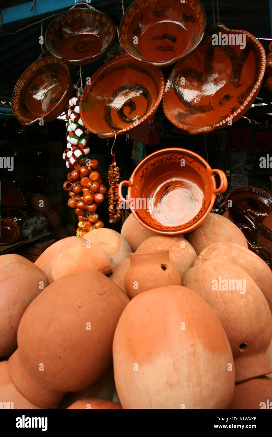 Marché de céramique mexicaine Banque D'Images