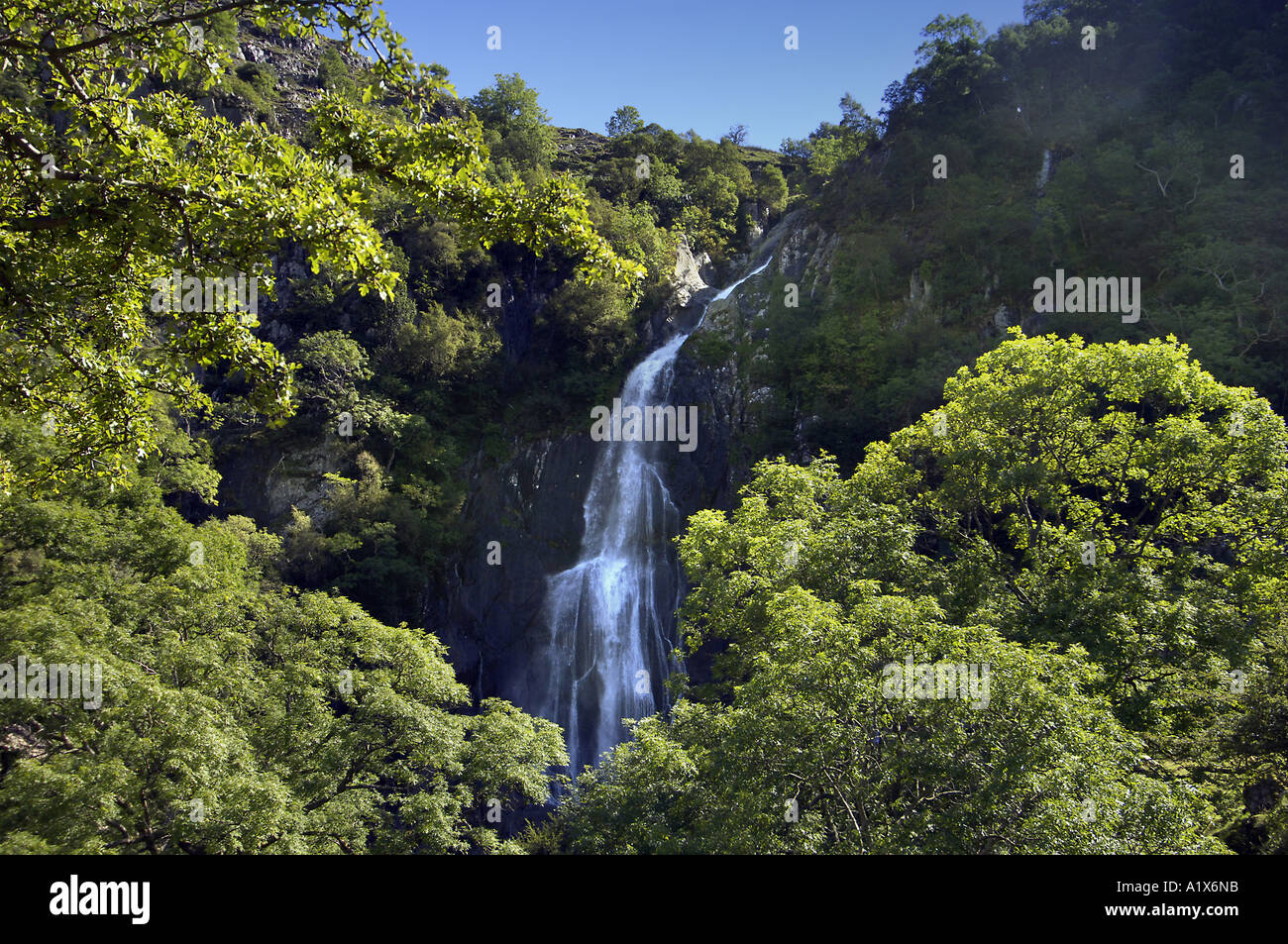 Aber Falls, Abergwyngregn, au nord du Pays de Galles Banque D'Images